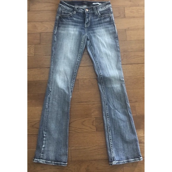 2 Pair Buckle Daytrip Womens Bootcut Flap Back Pockets Women 25L Measures 28x33 - Picture 2 of 13